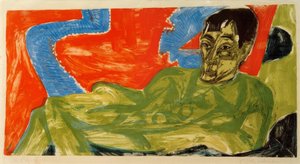 Ritratto di Otto Mueller da Ernst Ludwig Kirchner